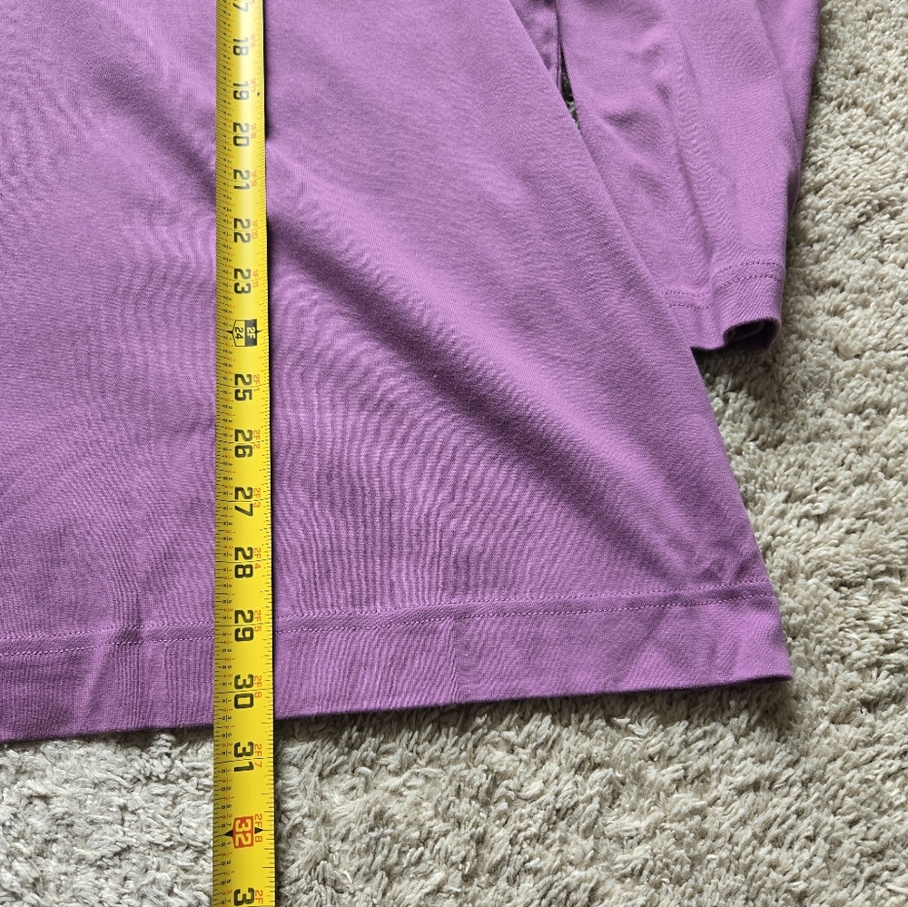 Duluth Trading Co Long Sleeve Tee Womens 3X Purple Cotton Crew Neck - Picture 8 of 10